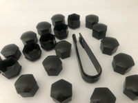 Nakładki na śruby - czarne 