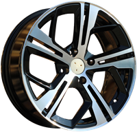 R16x7 4X108 ET 25 65.1 B5514 Black Polished (MB) PEUG (Z2)