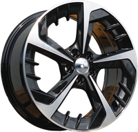 R17x7  5X100  ET  51  57.1  B5943  Black Polished (MB)  SEAT  (D2)