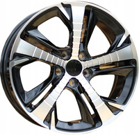 R16x7 4X108 ET 25 65.1 B5514 Black Polished (MB) PEUG (Z2)