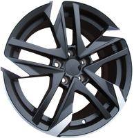 R17x7.5 4X108 ET 25 65.1 XE170 (BK5788) Black Polished Half Matt (MBHM) PEUG (D5)