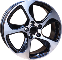 R17x7.5  5X100  ET  40  66.5  BK742  Black Polished (MB)  AUD  (K2)  ((AKC 70 Eur))