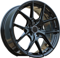 R17x7.5  5X100  ET  40  57.1  B5812  Black Half Matt (BLHM)  RACIN  (K2)  (Style Vossen)