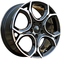 R17x7  5X112  ET  45  57.1  B5801  (IN5499)  Black Polished (MB)  VW  (K7)