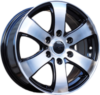 R16x7 5X118 ET 50 71.1 BK747 Black Polished (MB) OPEL (Z2) (4x4 (max 1400kg))