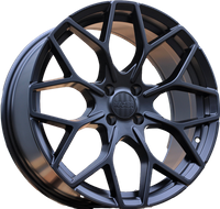 R18x7 4X100 ET 30 60.1 B1449 Black Half Matt (BLHM) SMART (P) (HAXER Front+Rear)