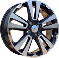 R17x6.5 4X100 ET 43 60.1 L2093 Black Polished (MB) RACIN (K3)