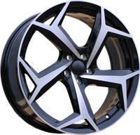 R17x7  5X100  ET  45  57.1  B5772  (IN5481)  Black Polished (MB)  VW  (K7)