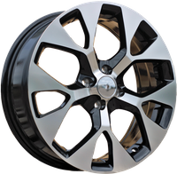 R17x6.5 4X100 ET 43 60.1 L2093 Black Polished (MB) RACIN (K3)