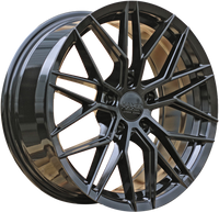 R17x8 5X112 ET 38 66.5 HX036 (A5581) Black (BL) HAXER (P2+P)