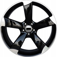 R16x7.5  5X112  ET  45  66.5  BK217  Black Polished (MB)  AUD  (L4+R)  ((AKC 65 Eur))