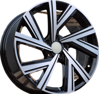 R17x7.5  5X112  ET  45  57.1  B5805  Black Polished (MB)  VW  (L1)