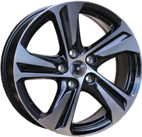 R16x7  4X108  ET  25  65.1  BK607  Black Polished (MB)  CITRO  (R)