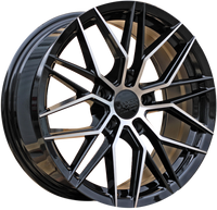 R17x8  5X112  ET  38  66.5  HX036  (A5581)  Black (BL)  HAXER  (P2+P)