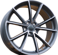 R17x7.5  5X112  ET  42  66.5  BK703  Grey Polished Half Matt (MGHM)  AUD  (L1+P)