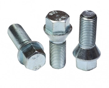 Śruby ocynkowane M15x1.25 stożek 30MM klucz17 komplet 20szt