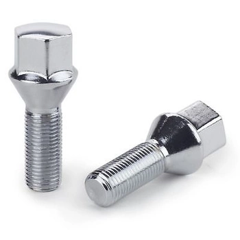 Śruby mocujące chromowane M12X1.5 stożek 28mm klucz 17 komplet 20szt