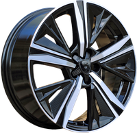 R17x7.5  4X108  ET  25  65.1  XE170  (BK5788)  Black Polished Half Matt (MBHM)  PEUG  (D5)