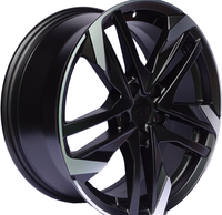 R17x7.5  4X108  ET  25  65.1  XE170  (BK5788)  Black Polished Half Matt (MBHM)  PEUG  (D5)