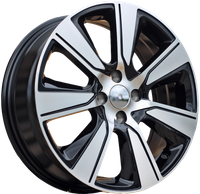 R17x6.5  4X100  ET  43  60.1  L2093  Black Polished (MB)  RACIN  (K3)