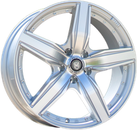 R17x7  5X105  ET  40  56.6  A5396  Polished Silver (MS)  RACIN  (K7)  ((AKC 60 Eur))