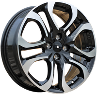 R17x6.5  4X100  ET  43  60.1  L2093  Black Polished (MB)  RACIN  (K3)