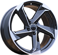 R17x7.5 5X112 ET 45 66.5 B5185 Grey Polished (MG) AUD (L5+K2)