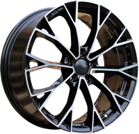 R17x7  5X112  ET  45  57.1  B5801  (IN5499)  Black Polished (MB)  VW  (K7)