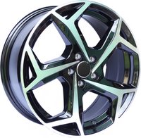 R17x7.5  5X112  ET  42  57.1  B5340  Black Polished (MB)  VW  (K2+R)