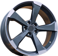 R17x7.5  5X112  ET  45  66.5  XE351  (BY1491)  Grey Polished (MG)  AUD  (P)  ((AKC 75 Eur))