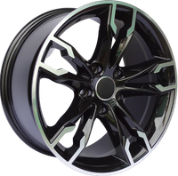 R17x8  5X120  ET  34  72.6  B1257  (BK5255)  Black Polished (MB)  BMW  (R+D5)