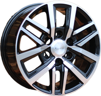 R16x7  5X100  ET  40  57.1  BK713  Black Polished (MB)  VW  (D1)