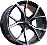 R17x7  5X112  ET  45  57.1  B5801  (IN5499)  Black Polished (MB)  VW  (K7)