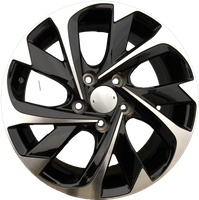 R16x6.5  5X114.3  ET  40  60.1  XFE89  Black Polished (MB)  TOYOT  (R)